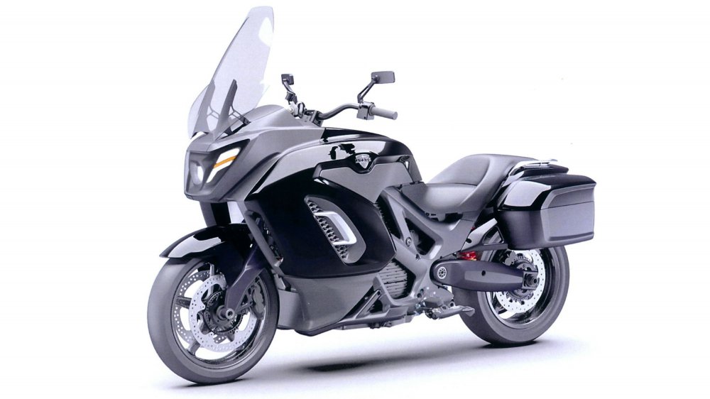 Патентные изображения мотоцикла Aurus: обычный турист вместо «ракеты Бэтмена» - «Aurus»