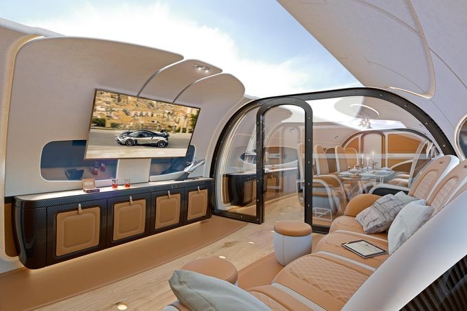 Pagani разработала салон для бизнес-джета Airbus - «Pagani»