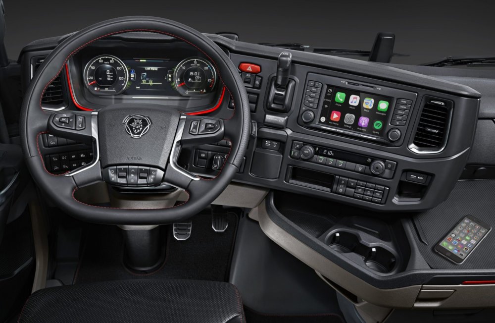 Грузовики Scania получат поддержку Apple CarPlay - «Scania»