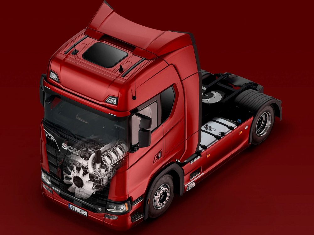 Scania представила новое поколение V8 двигателей объемом 16.4 литра - «Scania»