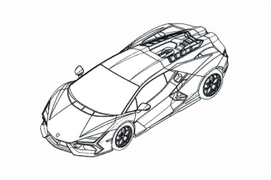 Внешность преемника Lamborghini Aventador рассекретили на патентных изображениях - «Lamborghini»