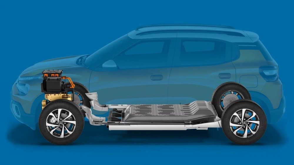 Бюджетный электромобиль Citroen eC3: дешёвая батарея под брюхом и слабый мотор