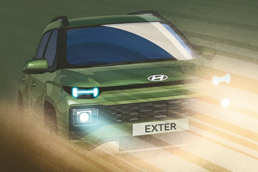 Новый дешёвый кроссовер Hyundai Exter получил дизайн в стиле будущего Santa Fe - «Hyundai»