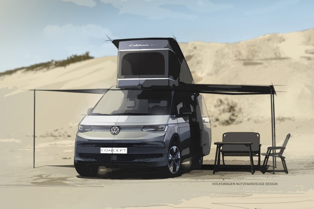 Volkswagen анонсировал новый кемпер California на базе Multivan T7 - «Volkswagen»