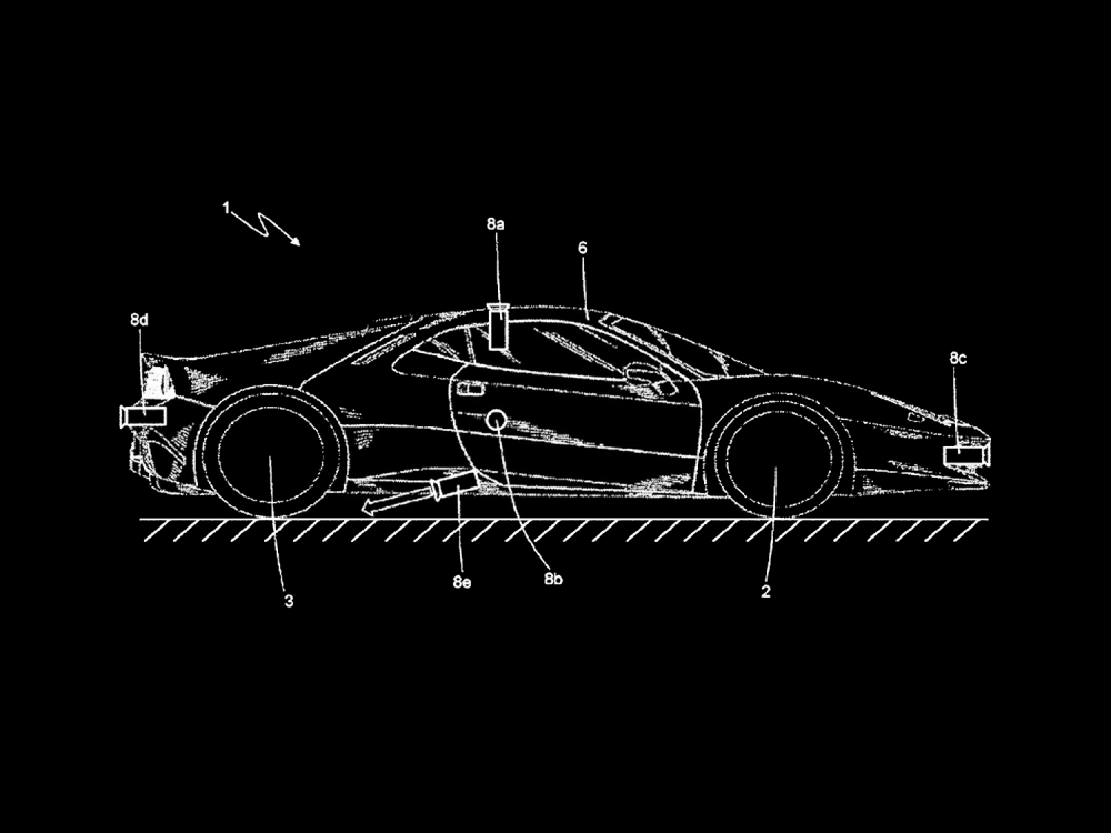 Реактивные ускорители, вытяжной трос и батарея на крыше: самые интересные патенты 2023 года - «Ferrari»