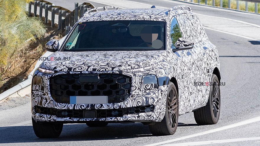 Новый флагманский кроссовер Audi Q9 проехался на камеру - «Audi»