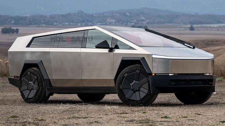 Новый кроссовер Tesla на базе пикапа Cybertruck: каким он мог бы быть - «Tesla»