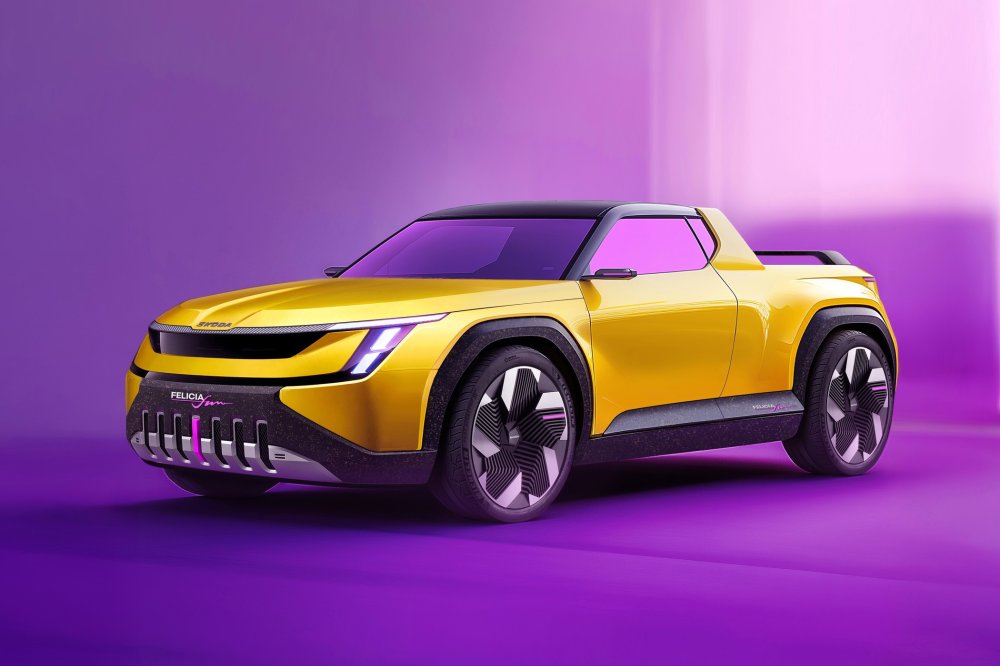Новый Skoda Felicia Fun: прогулочный пикап с салоном в стиле ретрофутуризма - «Skoda»