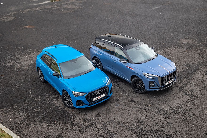 Красное знамя против четырёх колец: сравнительный тест Hongqi HS3 и Audi Q3 - «Тест-драйв»