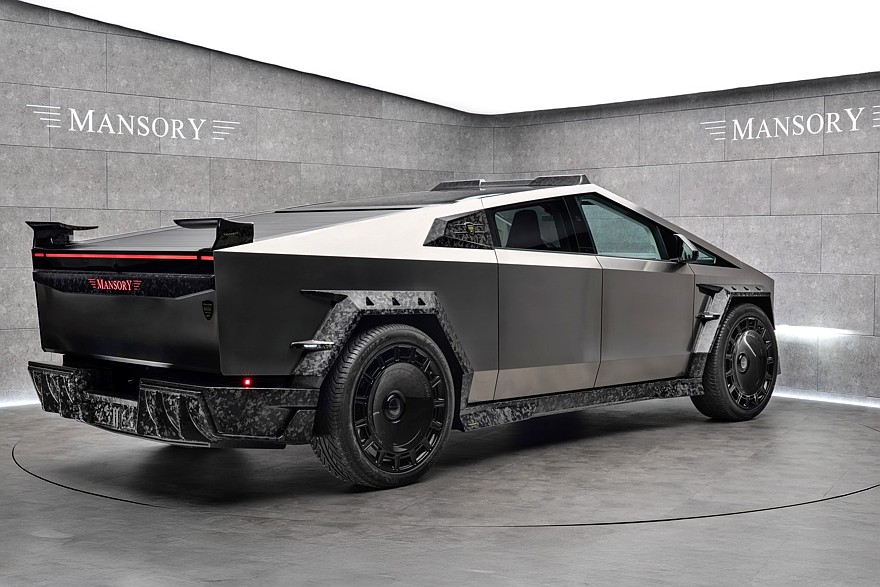 Страшный и ещё страшнее: ателье Mansory наконец-то добралось до Tesla Cybertruck - «Tesla»
