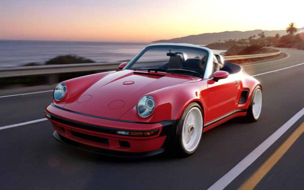 Рестомод Porsche 911 Carrera Cabriolet от Singer: убирающиеся фары и новый откидной верх - «Porsche»