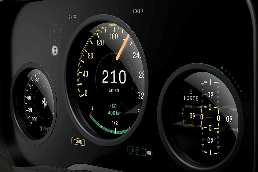 Электромобиль Ferrari получил имя Luce и неоклассический интерьер в стиле техники Apple - «Ferrari»