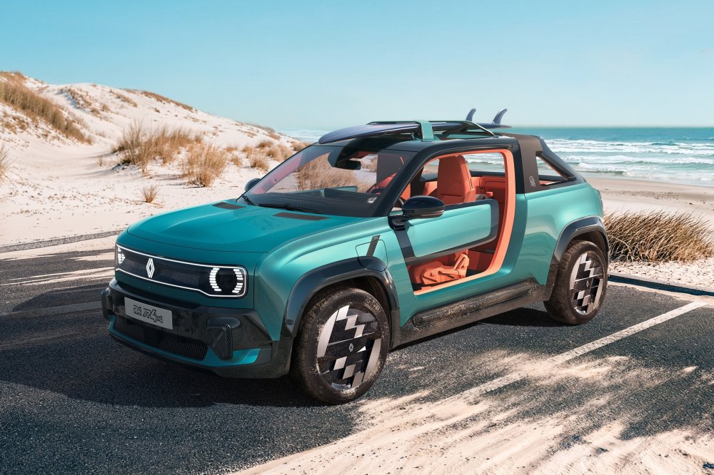 Тепло и ещё теплее: кроссовер Renault 4 превратился в пляжный автомобиль JP4x4 - «Renault»
