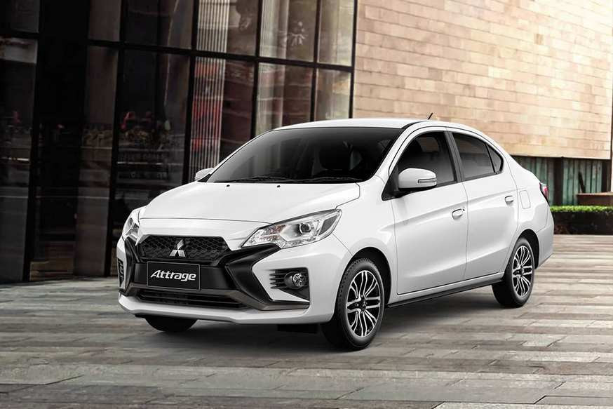 Бюджетный седан Mitsubishi Attrage стал чуть агрессивнее после рестайлинга - «Mitsubishi»
