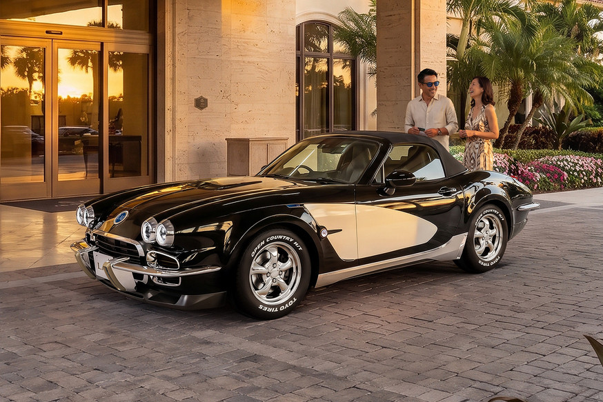 Родстер Mitsuoka LA1: вдохновлён классическим Chevrolet Corvette, сделан на базе Mazda MX-5 - «Тюнинг»